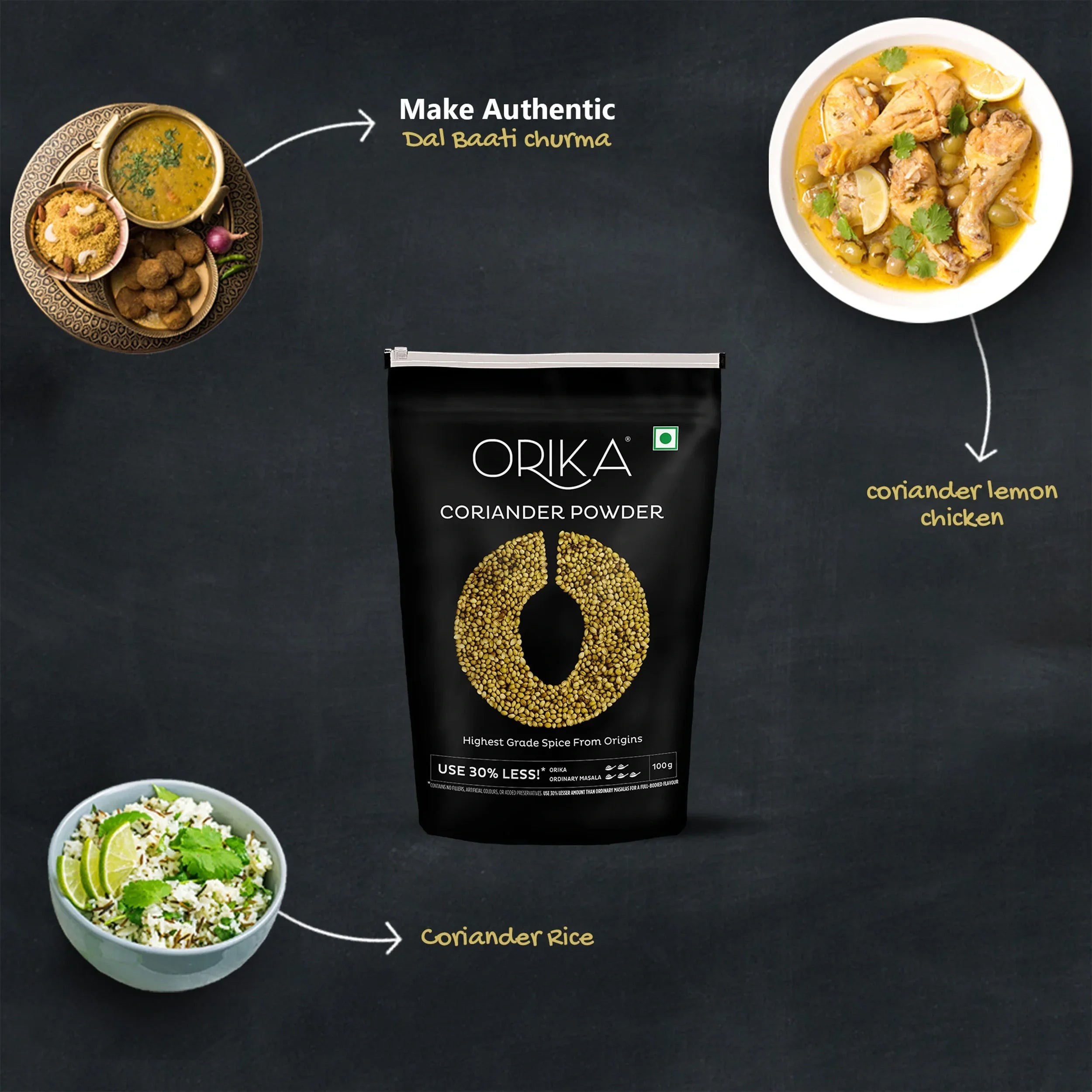 Orika Coriander Powder - Orika Spices India